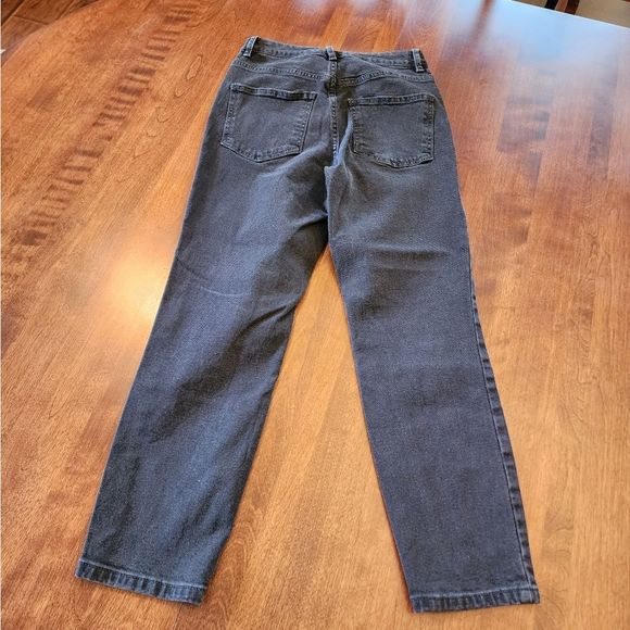 Asos black denim straight‎ leg jeans size 25 - Picture 7 of 7